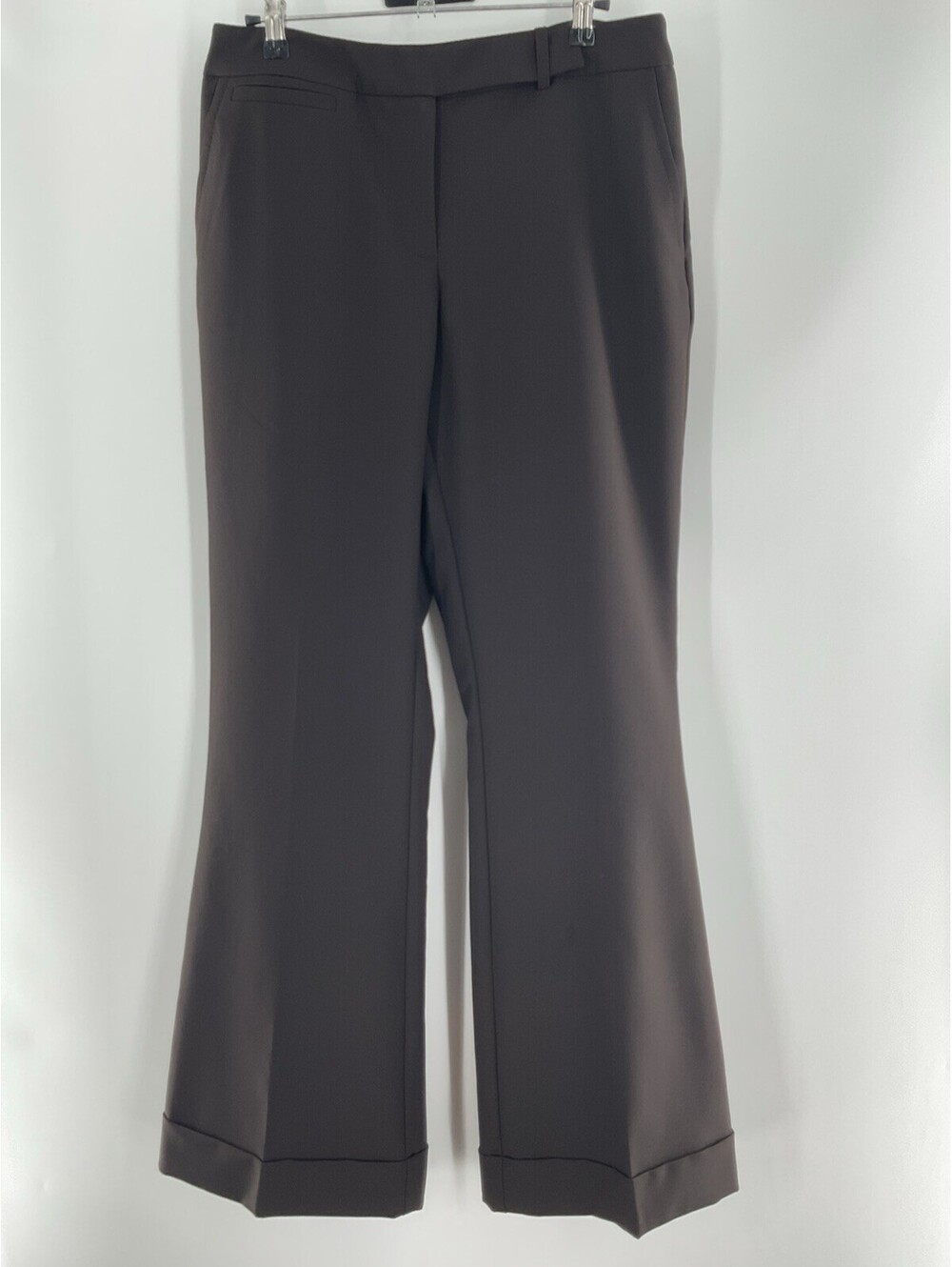 New York & Company Stretch Women’s Size 8 Average Wide Leg Brown Dress Pants 038